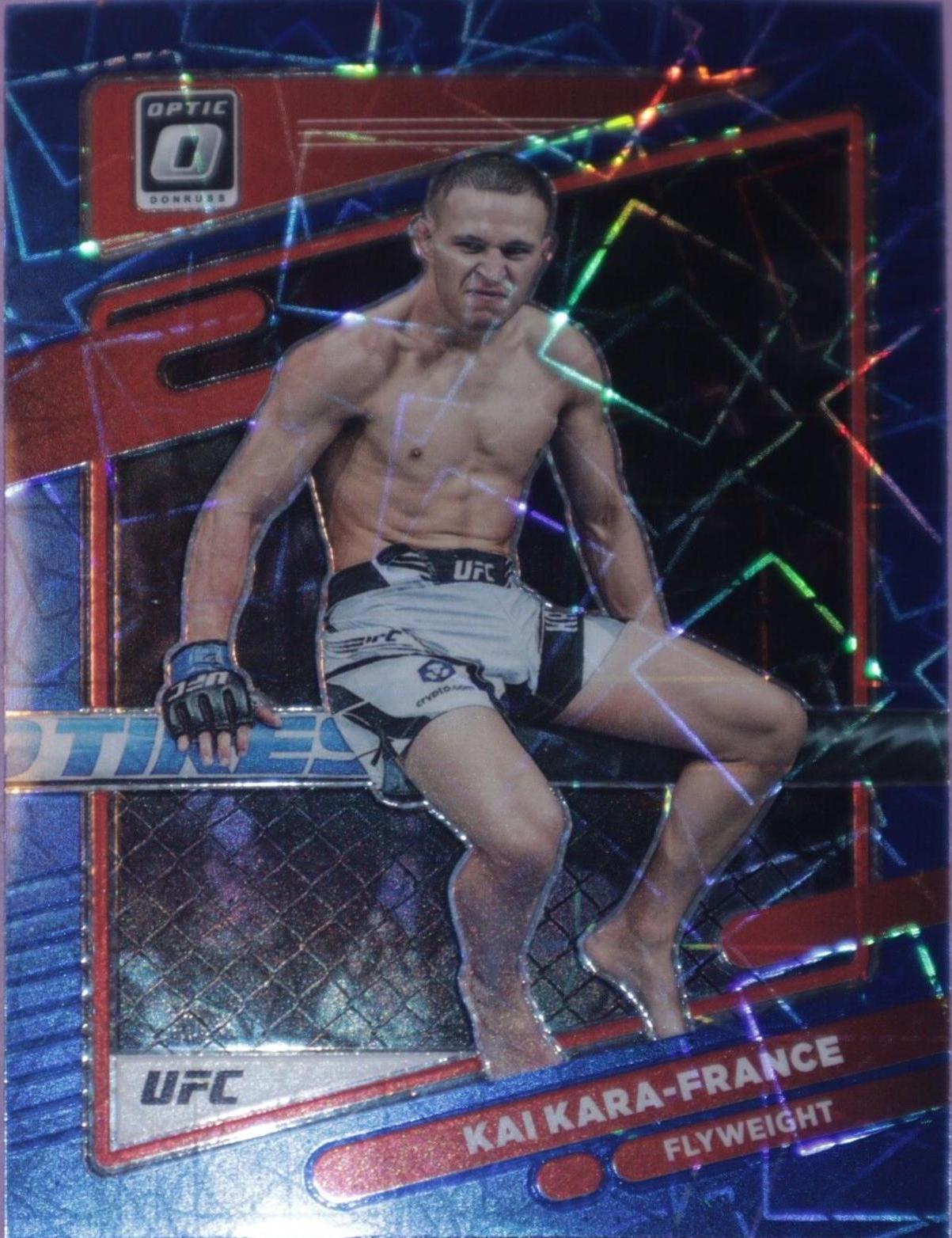 Kai Kara-France 2022 Panini Donruss Optic UFC Base #24 Blue Velocity