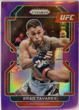 Brad Tavares 2022 Panini Prizm UFC Base #139 Purple