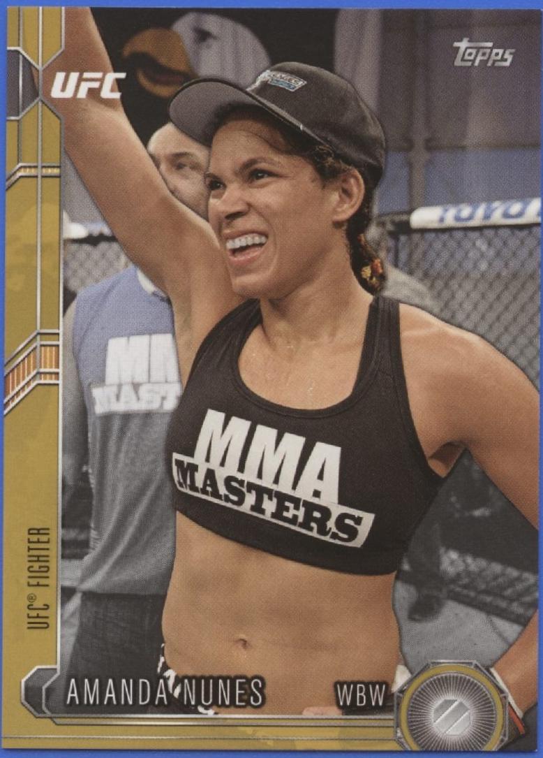 Amanda Nunes 2015 Topps UFC Chronicles Base #205 Gold
