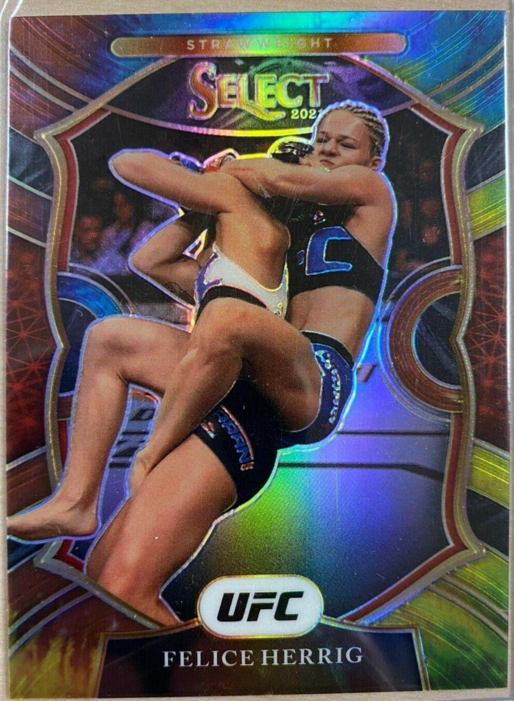 Felice Herrig 2021 Panini Select UFC Octagonside #279 Tie Dye