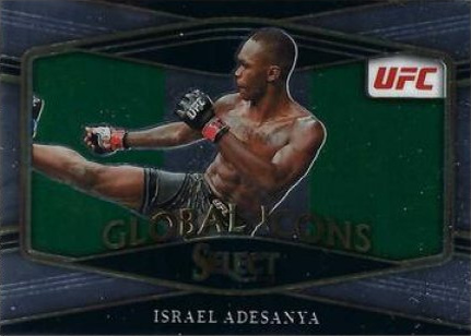Israel Adesanya 2022 Panini Select UFC Global Icons #19 Black