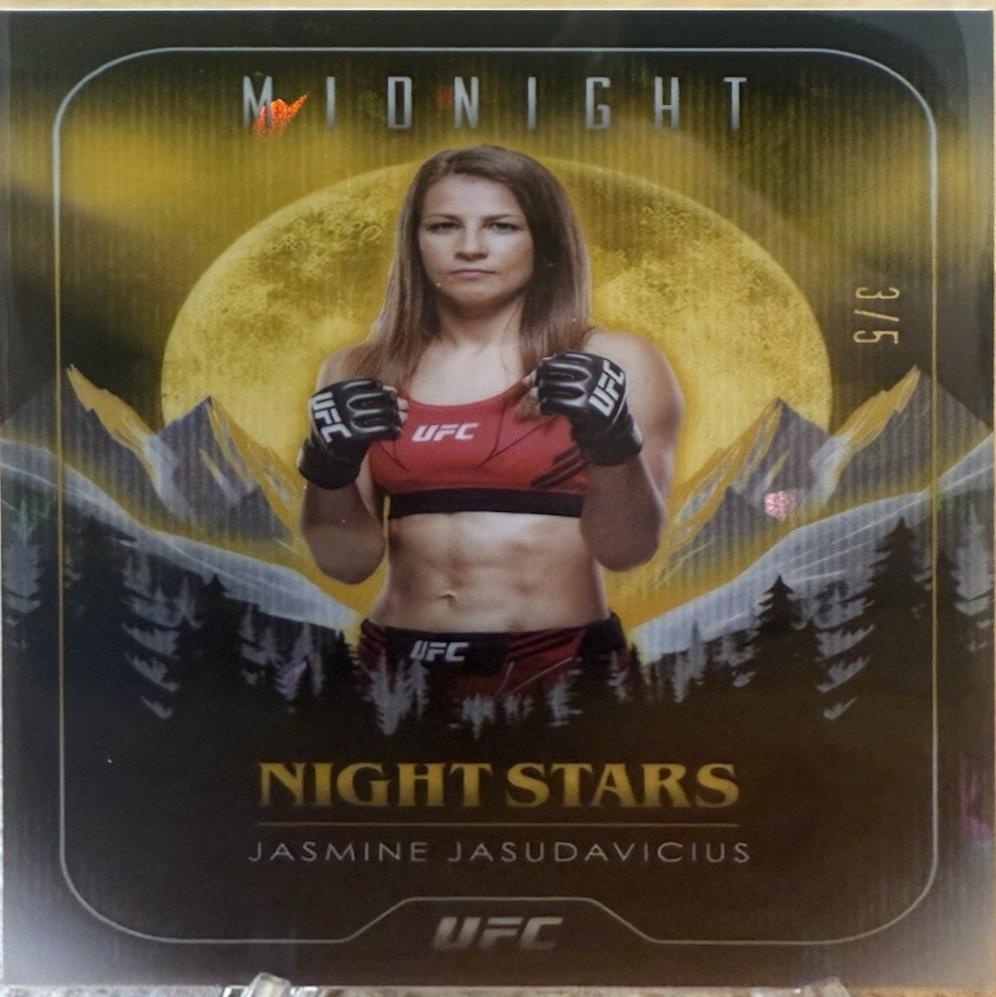 Jasmine Jasudavicius 2024 Topps Midnight UFC Night Stars #NS-25 Daybreak