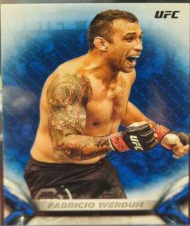 Fabricio Werdum 2018 Topps UFC Knockout Base #40 Blue