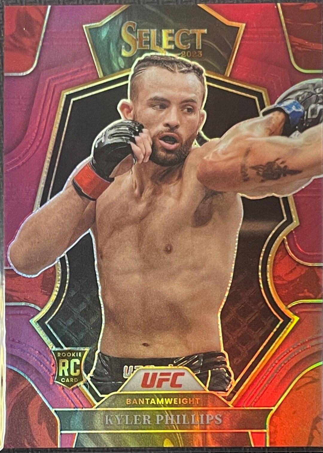 Kyler Phillips 2023 Panini Select UFC Premier Level #126 Red Blue Prizm