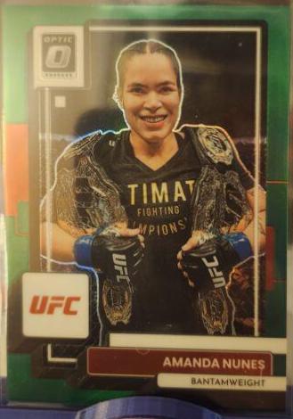 Amanda Nunes 2023 Panini Donruss Optic UFC Base #57 Green