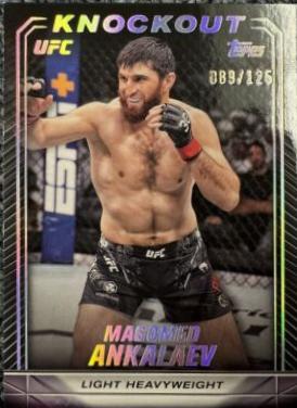 Magomed Ankalaev 2024 Topps Knockout UFC Base #55 Holo Silver