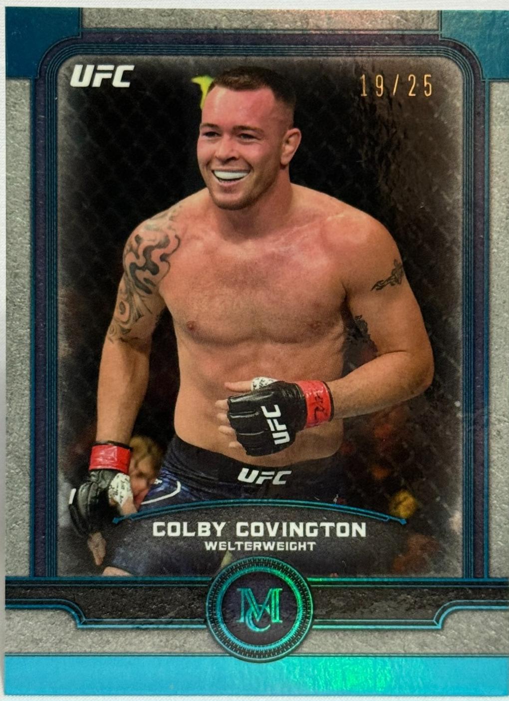 Colby Covington 2019 Topps UFC Museum Collection Base #20 Sapphire