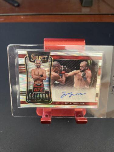 Giga Chikadze 2022 Panini Select UFC Octagon Action Signatures #39 Flash