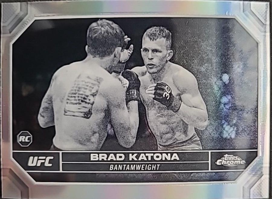 Brad Katona 2024 Topps Chrome UFC Base #1 Negative Refractor