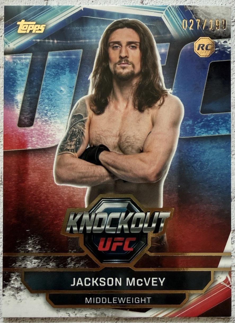 Jackson McVey 2026 Topps Knockout UFC Base #39 Gold
