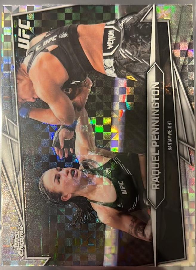 Raquel Pennington 2026 Topps Chrome UFC Base #103 X-fractor