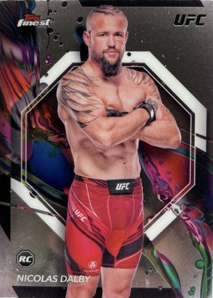 Nicolas Dalby 2024 Topps Finest UFC Base Common #87 Checkerboard Refractor
