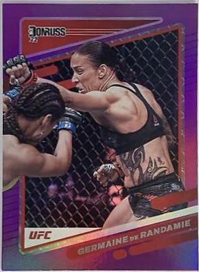 Germaine de Randamie 2022 Panini Donruss UFC Base #59 Purple Flood