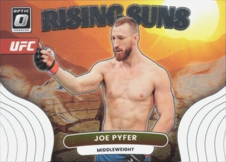 Joe Pyfer 2023 Panini Donruss Optic UFC Rising Suns #3 Gold Vinyl