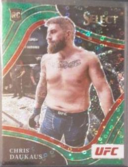 Chris Daukaus 2022 Panini Select UFC Octagonside #222 Green Disco