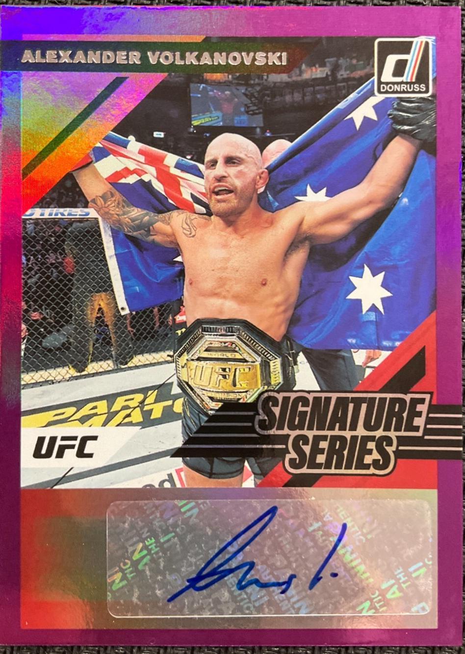 Alexander Volkanovski 2022 Panini Donruss UFC Signature Series #44 Purple