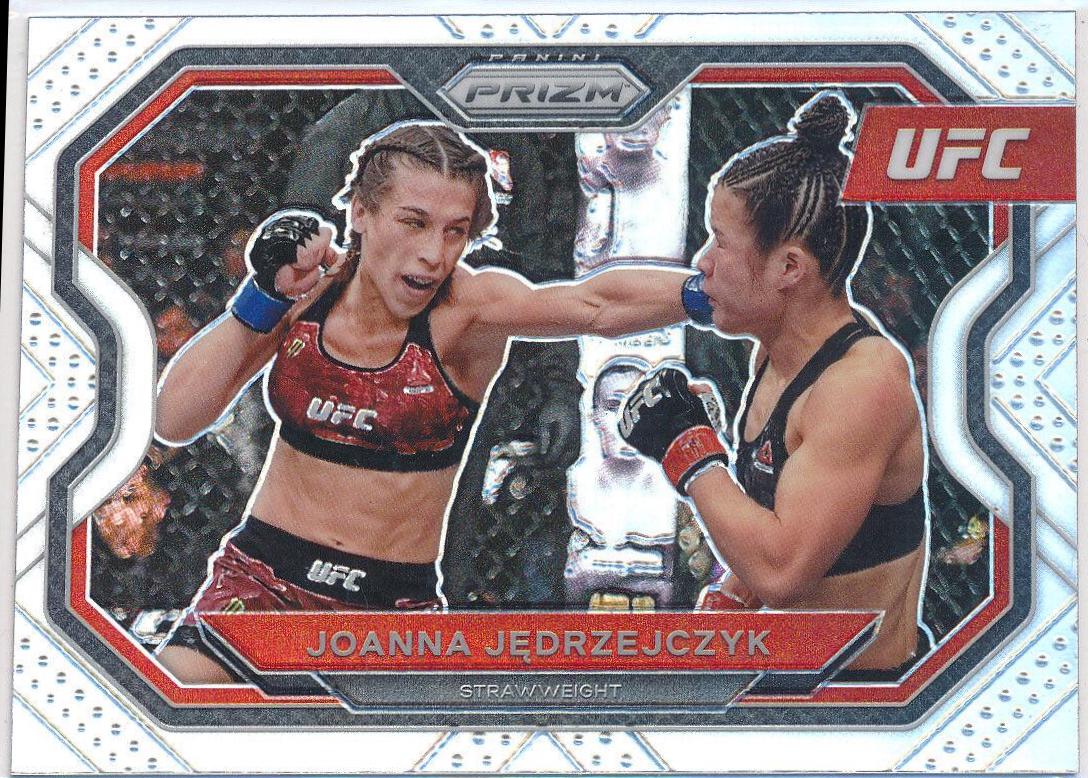 Joanna Jędrzejczyk 2021 Panini Prizm UFC Base #180 Silver