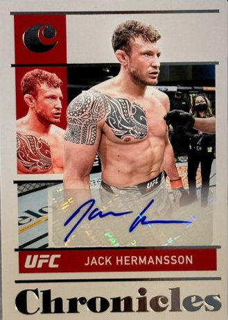 Jack Hermansson 2022 Panini Chronicles UFC Chronicles Signatures #5 Gold