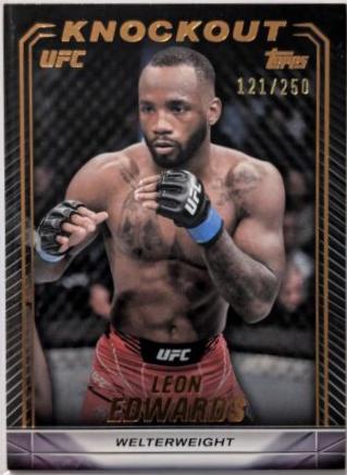 Leon Edwards 2024 Topps Knockout UFC Base #30 Bronze