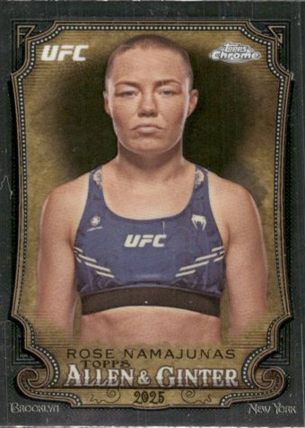 Rose Namajunas 2025 Topps Chrome UFC Allen & Ginter #AAG-27 Superfractor