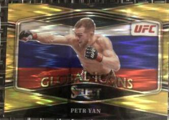 Petr Yan 2022 Panini Select UFC Global Icons #25 Gold Flash