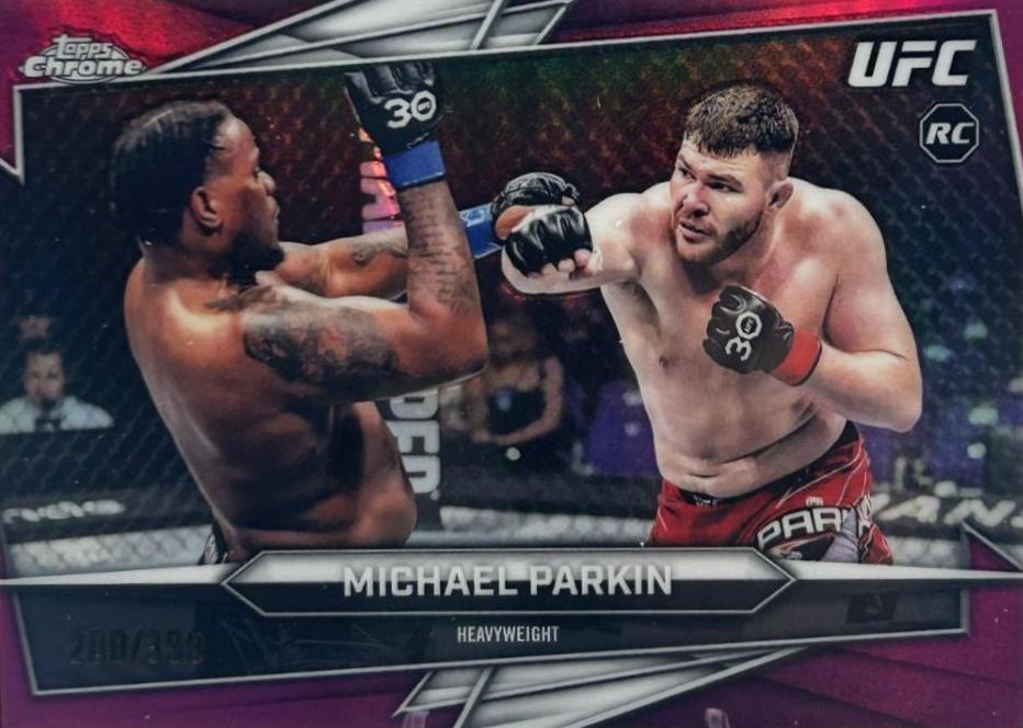 Michael Parkin 2026 Topps Chrome UFC Base #52 Magenta Refractor