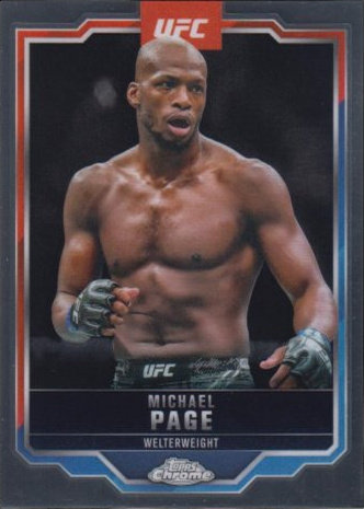 Michael Page 2025 Topps Chrome UFC Base #167 Orange RayWave
