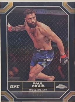 Paul Craig 2024 Topps Chrome UFC Base #153 Black Refractor