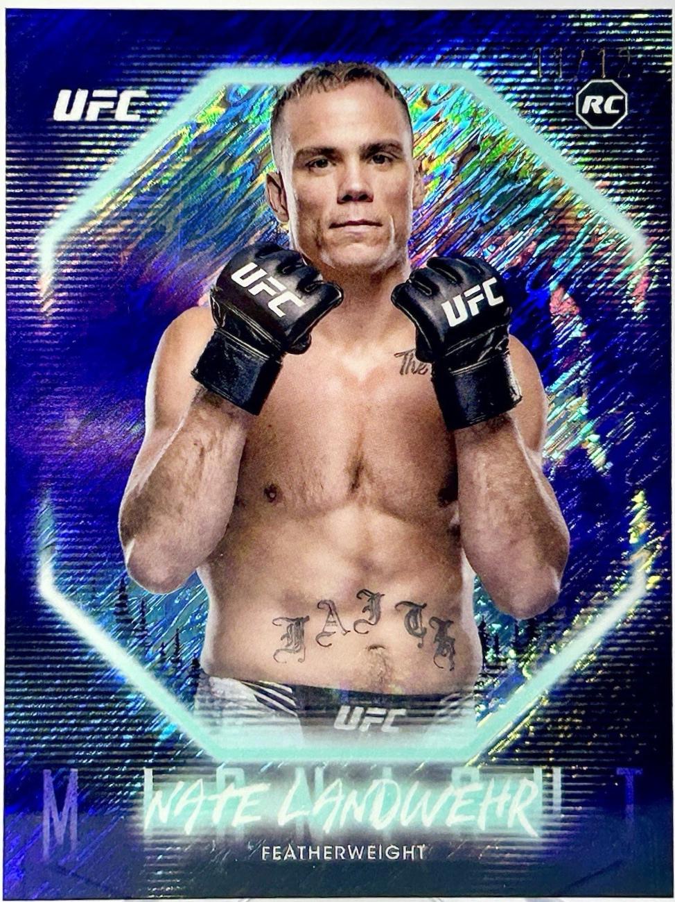 Nate Landwehr 2025 Topps Midnight UFC Base #39 Midnight