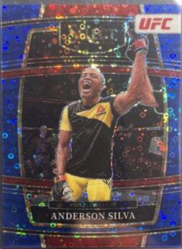 Anderson Silva 2022 Panini Select UFC Concourse #2 Blue Disco