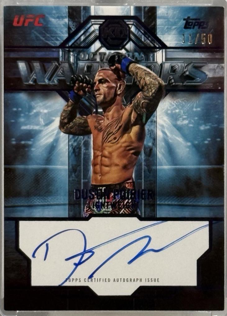 Dustin Poirier 2026 Topps Knockout UFC Octagon Warriors #OWS-DP Blue