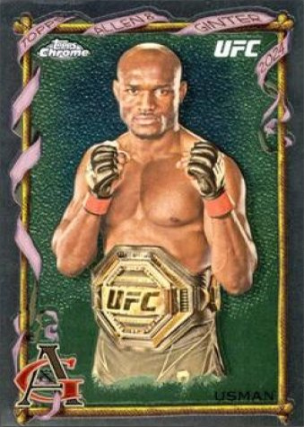Kamaru Usman 2024 Topps Chrome UFC Allen & Ginter #AAG-27 Superfractor