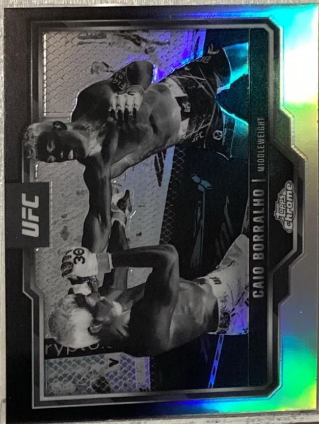Caio Borralho 2025 Topps Chrome UFC Base #49 Negative Refractor
