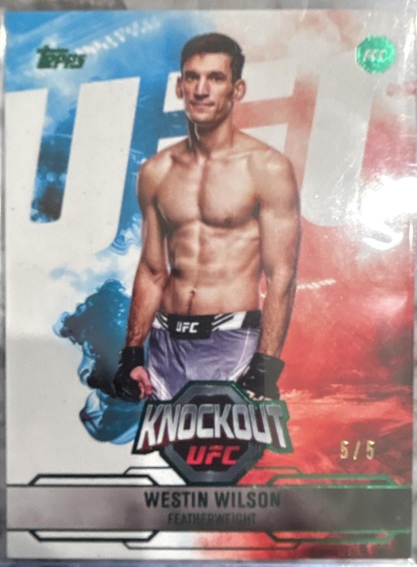 Westin Wilson 2025 Topps Knockout UFC Base #33 Emerald