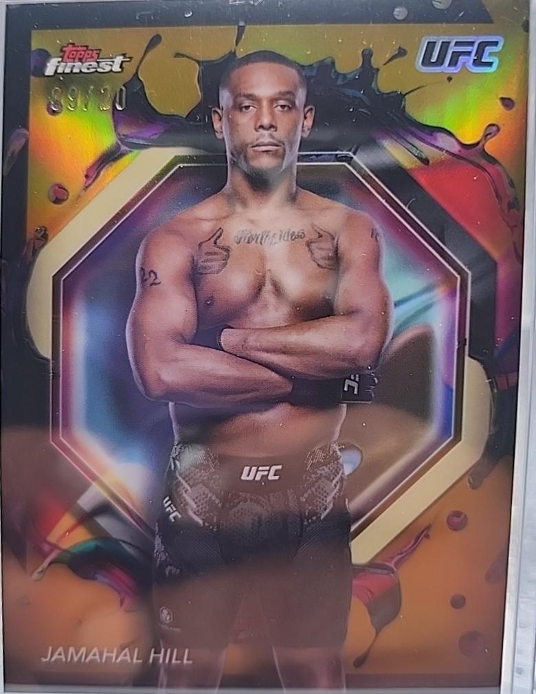 Jamahal Hill 2024 Topps Finest UFC Base Rare #270 Superfractor