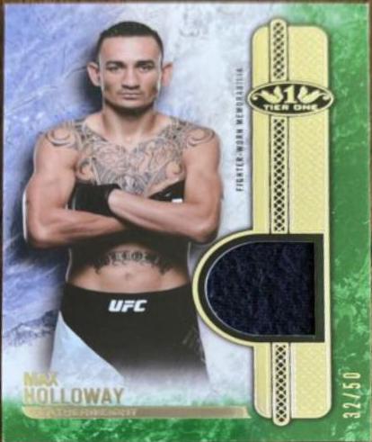 Max Holloway 2017 Topps UFC Knockout Tier One Relics #T1R-MH Green