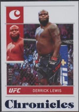 Derrick Lewis 2022 Panini Chronicles UFC Base Chronicles #41 Blue