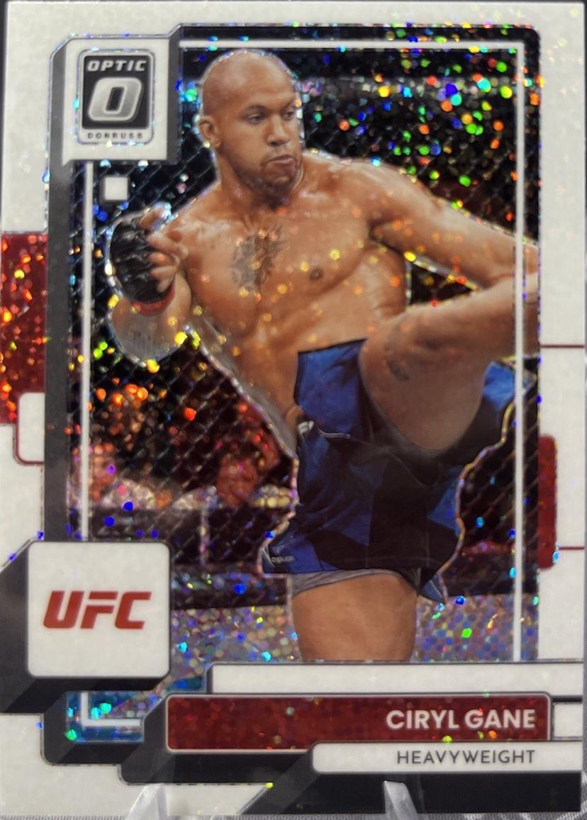 Ciryl Gane 2023 Panini Donruss Optic UFC Base #95 White Sparkle