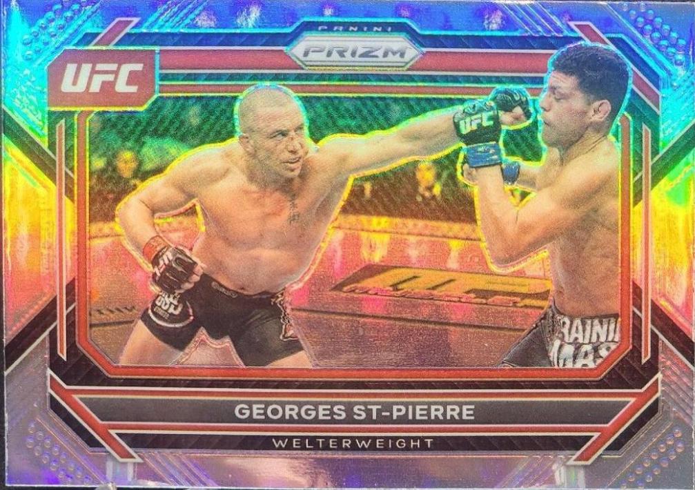 Georges St-Pierre 2023 Panini Prizm UFC Base #32 Silver