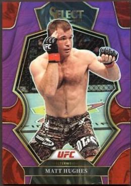 Matt Hughes 2023 Panini Select UFC Premier Level #117 Purple