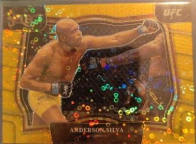 Anderson Silva 2023 Panini Select UFC Octagonside #214 Gold Disco