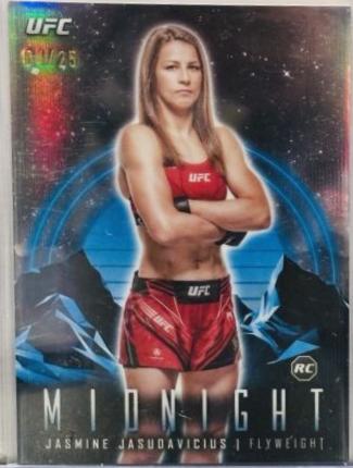 Jasmine Jasudavicius 2024 Topps Midnight UFC Base #10 Moonrise