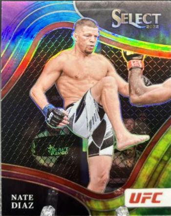 Nate Diaz 2022 Panini Select UFC Octagonside #292 Tie Dye