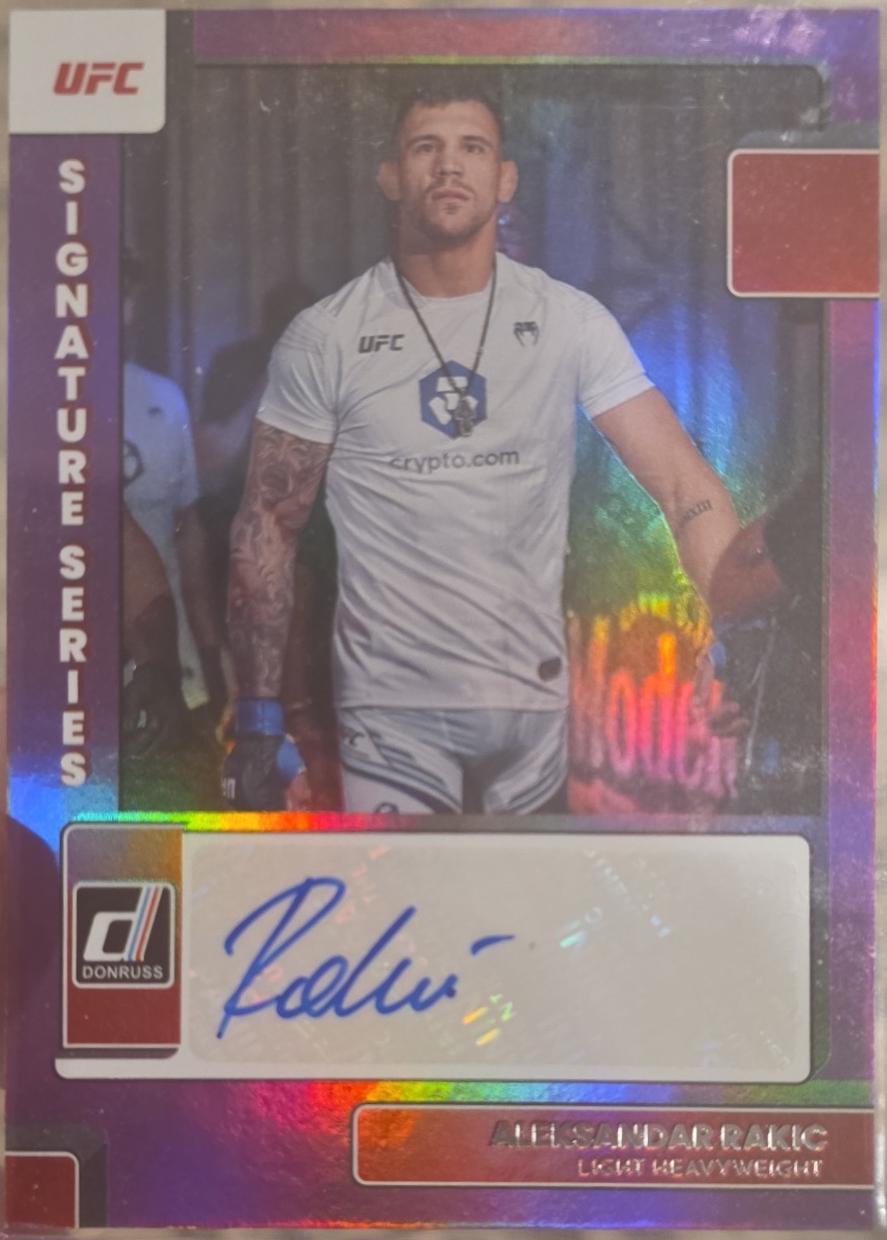 Aleksandar Rakic 2023 Panini Donruss UFC Signature Series #5 Purple