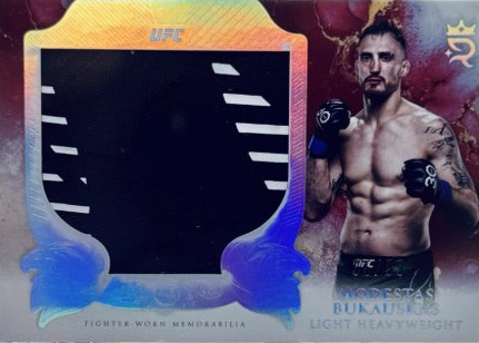 Modestas Bukauskas 2025 Topps Royalty UFC Rookie Jumbo Relics #RJR-MB Platinum