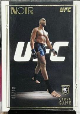 Ciryl Gane 2021 Panini Chronicles UFC Base Noir #325 Gold