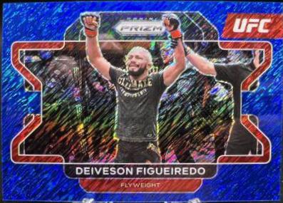 Deiveson Figueiredo 2022 Panini Prizm UFC Base #99 Blue Shimmer