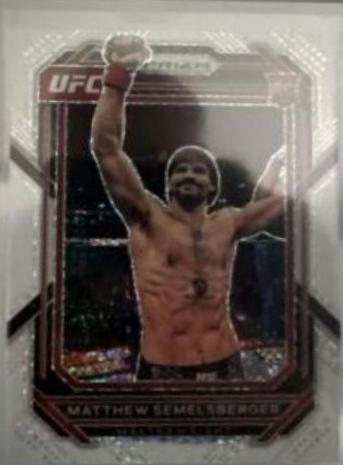 Matthew Semelsberger 2023 Panini Prizm UFC Base #152 White Sparkle