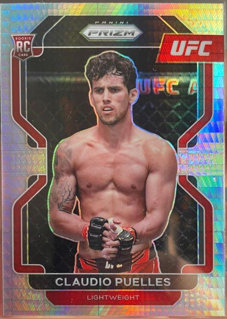 Claudio Puelles 2022 Panini Prizm UFC Base #111 Hyper
