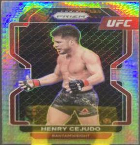Henry Cejudo 2022 Panini Prizm UFC Base #105 Hyper